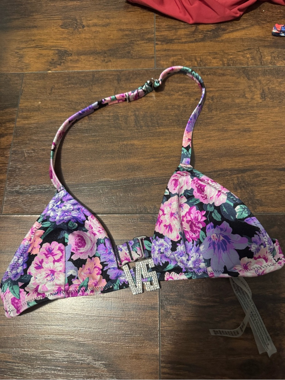 Victoria's Secret White Satin Brand Tag